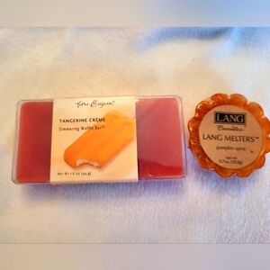 Scented Wax Melts Time & Again Orange Cremesicle and Lang Melts Pumpkin Spice